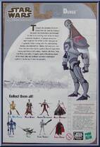 Durge from Star Wars - Clone Wars (Animated) - Animated Series manufactured by Hasbro [Back]