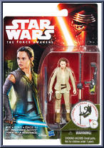 Rey (Resistance Outfit) from Star Wars - Force Awakens - Basic Series manufactured by Hasbro [Front]