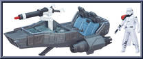 Snow Speeder (with First Order Snowtrooper Officer) from Star Wars - Force Awakens - Vehicles manufactured by Hasbro [Loose]