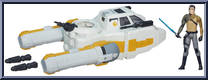 Y-Wing Scout Bomber (with Kanan Jarrus) from Star Wars - Force Awakens - Vehicles manufactured by Hasbro [Loose]