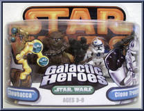 Chewbacca / Clone Trooper from Star Wars - Galactic Heroes - Wave  6 manufactured by Hasbro [Front]