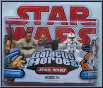 Obi-Wan Kenobi / Clone Trooper from Star Wars - Galactic Heroes - Wave 18 manufactured by Hasbro [Front]