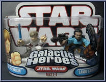 Luke Skywalker / Lando Calrissian from Star Wars - Galactic Heroes - Wave 11 manufactured by Hasbro [Front]