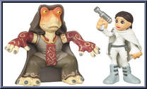 Padme Amidala / Jar Jar Binks from Star Wars - Galactic Heroes - Wave 20 manufactured by Hasbro [Loose]