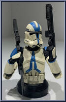Clone Trooper (501st) (Blue) from Star Wars - Mini-Busts manufactured by Gentle Giant [Loose]