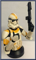 Clone Trooper (Utapau) (Orange) from Star Wars - Mini-Busts manufactured by Gentle Giant [Loose]
