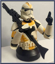 Clone Trooper (Utapau) (Orange) from Star Wars - Mini-Busts manufactured by Gentle Giant [Loose]
