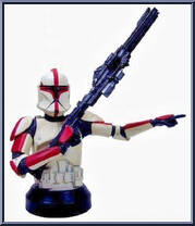 Clone Trooper Captain (Red) (Deluxe) from Star Wars - Mini-Busts manufactured by Gentle Giant [Loose]