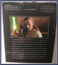 Qui-Gon Jinn (Holographic) (Phantom Menace) from Star Wars - Mini-Busts manufactured by Gentle Giant [Back]