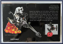 Scout Trooper on Speeder Bike (Gray Bike) from Star Wars - Kustomz manufactured by Gentle Giant [Back]
