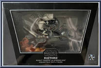 Scout Trooper on Speeder Bike (Gray Bike) from Star Wars - Kustomz manufactured by Gentle Giant [Front]