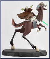 Yoda on Kybuck (Clone Wars) from Star Wars - Maquettes manufactured by Gentle Giant [Loose]
