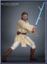 Obi-Wan Kenobi from Star Wars - Attack of the Clones manufactured by Hot Toys [Loose]