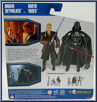 Anakin Skywalker to Darth Vader from Star Wars - Legacy Collection - Legacy of the Dark Side manufactured by Hasbro [Back]