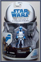 Clone Trooper (Quad Gun) from Star Wars - Legacy Collection - Blue / White Cards manufactured by Hasbro [Front]