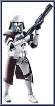 Commander Bacara from Star Wars - Legacy Collection - Red / White Cards manufactured by Hasbro [Loose]