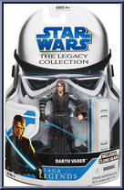 Darth Vader from Star Wars - Legacy Collection - Blue / White Cards - Saga Legends manufactured by Hasbro [Front]