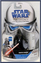 Darth Vader from Star Wars - Legacy Collection - Blue / White Cards - Saga Legends manufactured by Hasbro [Front]