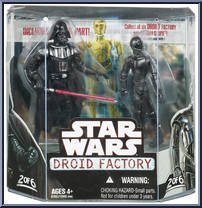 Darth Vader and K-3PX from Star Wars - Legacy Collection - Wal-Mart - C-3PX manufactured by Hasbro [Front]