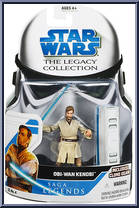 Obi-Wan Kenobi from Star Wars - Legacy Collection - Blue / White Cards - Saga Legends manufactured by Hasbro [Front]