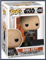 Boba Fett (Unmasked) from Star Wars - Mandalorian - Pop! Vinyl Figures manufactured by Funko [Front]