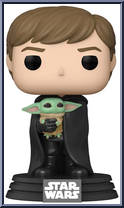 Luke Skywalker (with Grogu) from Star Wars - Mandalorian - Pop! Vinyl Figures manufactured by Funko [Loose]