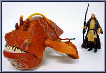 Opee and Qui-Gon Jinn from Star Wars - Phantom Menace - Beast Pack manufactured by Hasbro [Loose]