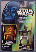 ASP-7 Droid from Star Wars - Power of the Force II - Hologram Green Card manufactured by Kenner [Front]