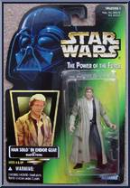 Han Solo (Endor Gear) from Star Wars - Power of the Force II - Hologram Green Card manufactured by Kenner [Front]