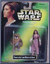 Princess Leia & Wicket the Ewok from Star Wars - Power of the Force II - Princess Leia Collection manufactured by Kenner [Front]