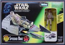 Speeder Bike (with Rebel Speeder Bike Pilot) from Star Wars - Power of the Force II - Expanded Universe manufactured by Kenner [Front]