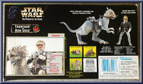 TaunTaun & Han Solo (Hoth Gear) from Star Wars - Power of the Force II - Creature Sets manufactured by Kenner [Back]