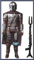 Mandalorian (Beskar) from Star Wars - Retro Collection - Mandalorian manufactured by Hasbro [Loose]