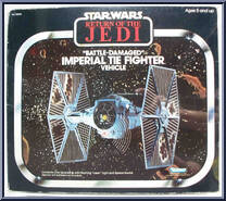 TIE Fighter (Battle Damaged) from Star Wars - Return of the Jedi - Vehicles manufactured by Kenner [Front]