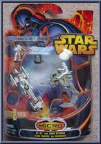 AT-RT / Barc Speeder / Clone Trooper / Chewbacca from Star Wars - Revenge of the Sith - Mirco Vehicles manufactured by Hasbro [Front]