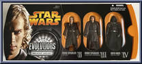 Anakin Skywalker to Darth Vader from Star Wars - Revenge of the Sith - Evolutions manufactured by Hasbro [Front]