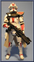 Clone Commander (Battle Gear) (Red) from Star Wars - Revenge of the Sith - Collection 1 manufactured by Hasbro [Loose]