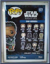 Saw Gerrera from Star Wars - Rogue One - Pop! Vinyl Figures manufactured by Funko [Back]