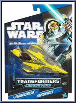 Anakin Skywalker to Jedi Starfighter from Star Wars - Transformers - Crossovers manufactured by Hasbro [Front]
