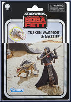Tusken Warrior & Massiff from Star Wars - Vintage Collection (2018) - Book of Boba Fett manufactured by Hasbro [Front]