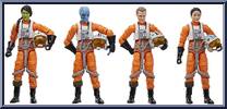 X-Wing Pilot 4-Pack from Star Wars - Vintage Collection (2018) - Ahsoka manufactured by Hasbro [Loose]