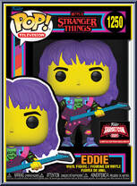 Eddie (Hellfire Club / Guitar) (Black Light) from Stranger Things - Pop! Vinyl Figures manufactured by Funko [Front]