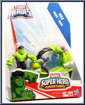Hulk with Thread Racer from Super Hero Adventures - Racers manufactured by Hasbro [Front]