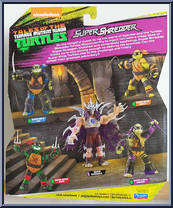 Super Ninja Leo from Tales of the Teenage Mutant Ninja Turtles - Super Shredder manufactured by Playmates [Back]
