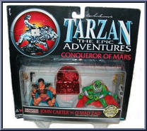 John Carter vs O Mad Zad from Tarzan - Epic Adventures - Conqueror of Mars manufactured by Trendmasters [Front]