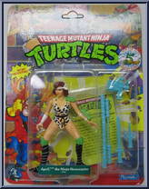April, the Ninja Newscaster from Teenage Mutant Ninja Turtles - 1992 - Basic Figures manufactured by Playmates [Front]