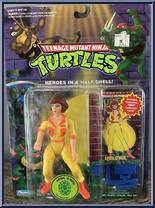 April O' Neil (Wacky Weapons) [Reissue] from Teenage Mutant Ninja Turtles - 1994 - Basic Figures (with Cards) manufactured by Playmates [Front]
