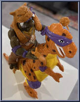 Cave Turtle Don (with Trippy Tyrannosaurus) from Teenage Mutant Ninja Turtles - Cave Turtles manufactured by Playmates [Loose]