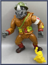 Dimwit Doughboy Rocksteady from Teenage Mutant Ninja Turtles - Mutant Military II manufactured by Playmates [Loose]