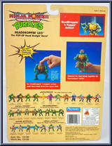Head-Droppin' Leo [Reissue] from Teenage Mutant Ninja Turtles - 10th Anniversary - Ninja Power manufactured by Playmates [Back]